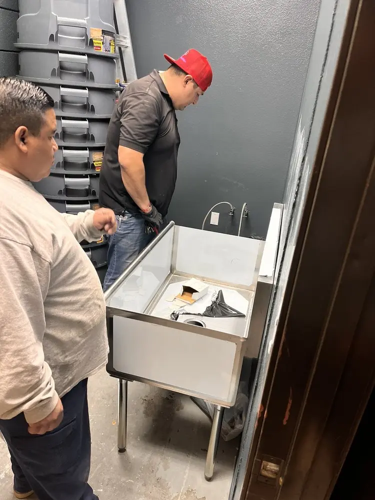 Commercial plumbing and sink installation in Floresville